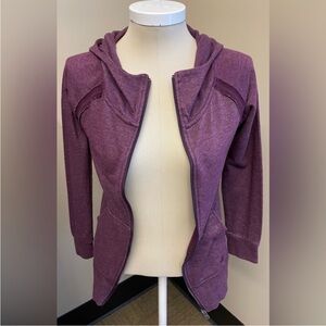 Roxy Burgundy Zip up Hoodie Small